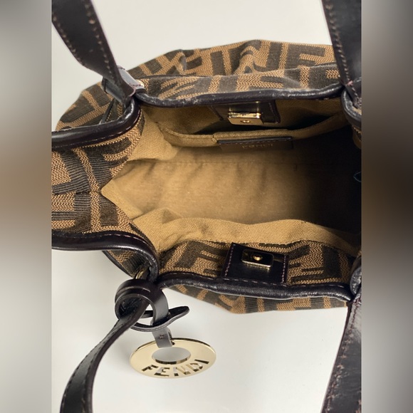 Fendi Bag Zucca mini with duster bag and authenticity card - Picture 6 of 11